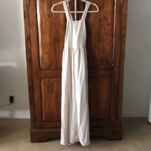 chinese dress ladies Maggie Belted Linen Maxi Dress Ivory / Xs main image 0